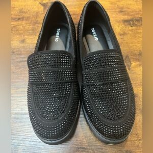 Torrid Embellished Black Studded Loafers
